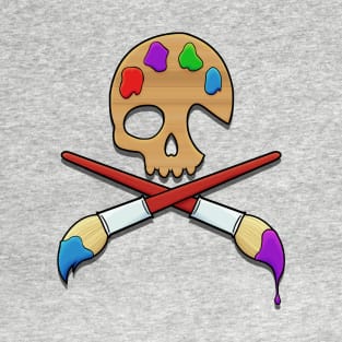 Skull and Cross Brushes T-Shirt